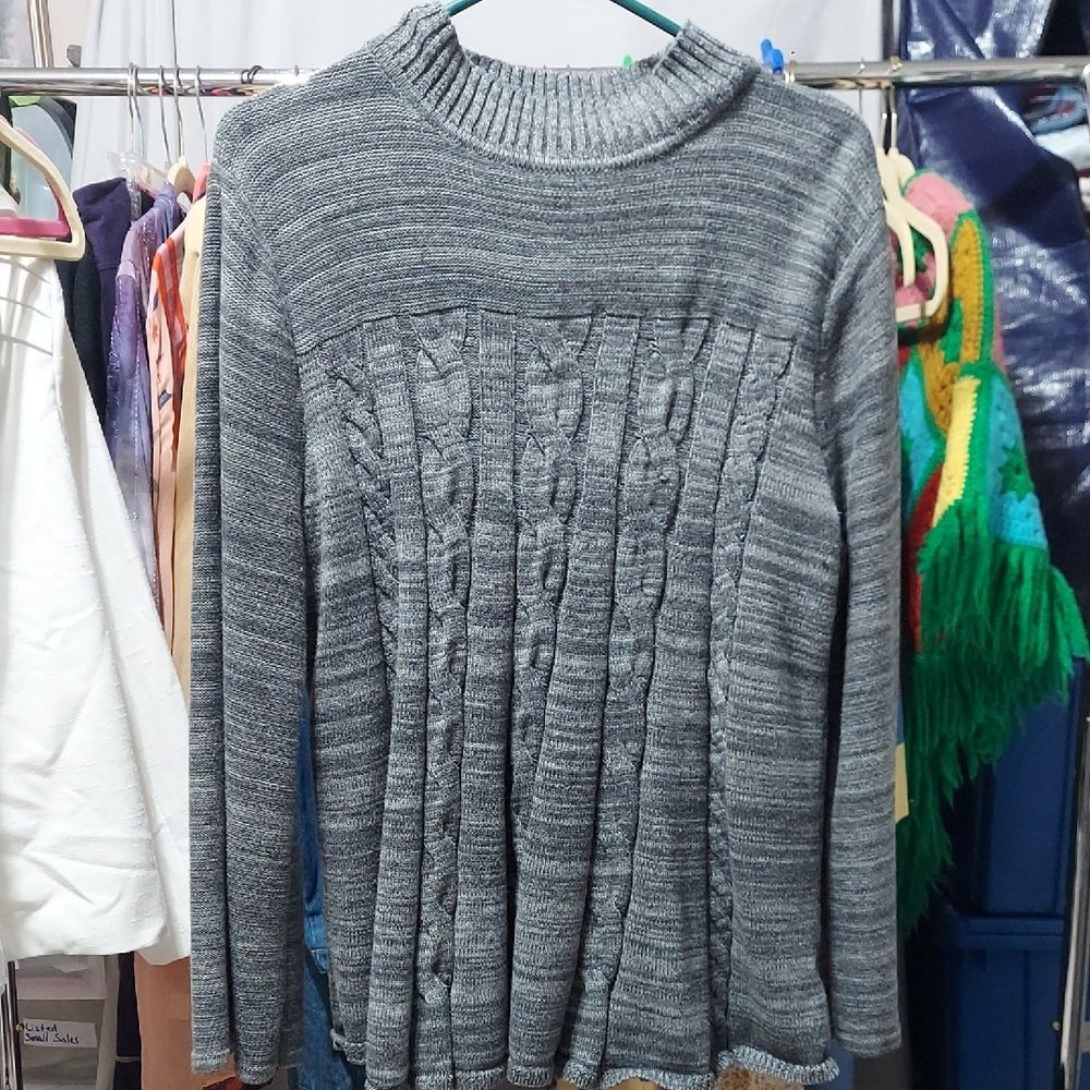 Style&Co size xxl Gray Cable Knit Sweater inv316